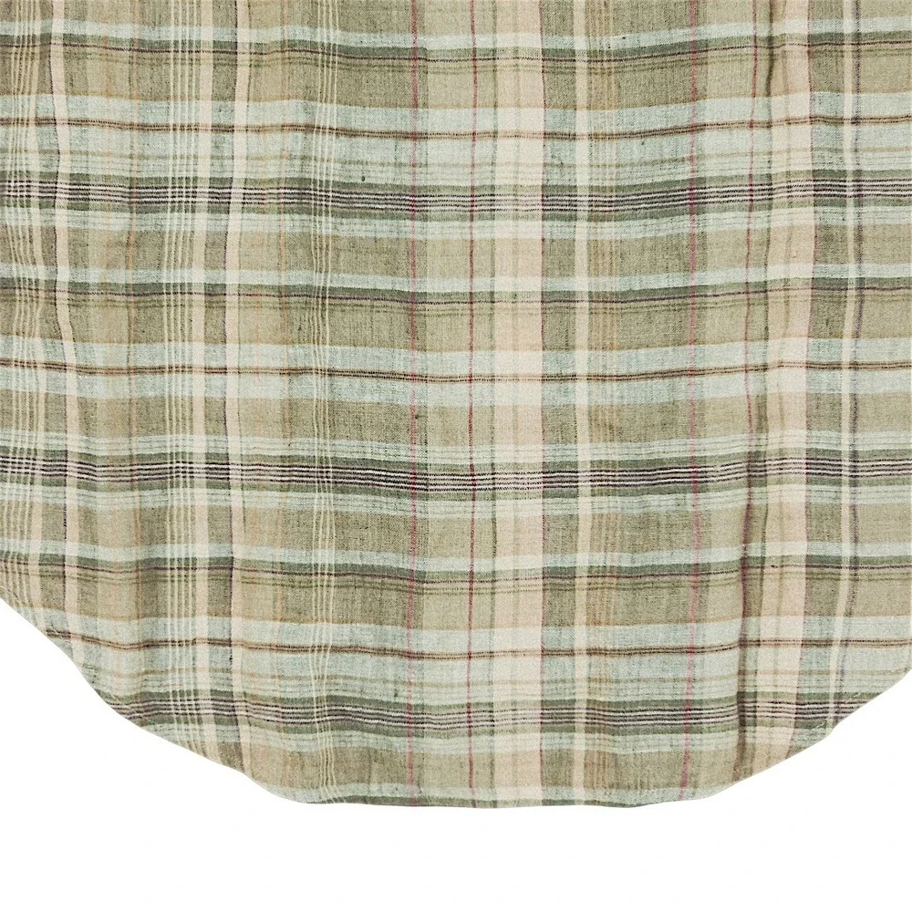 Polo Ralph Lauren Linen Button Down Shirt XS Men Fern Red Plaid Great Escape NEW